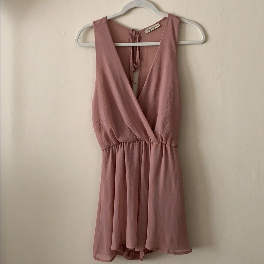 Final Touch Blush Pink Romper